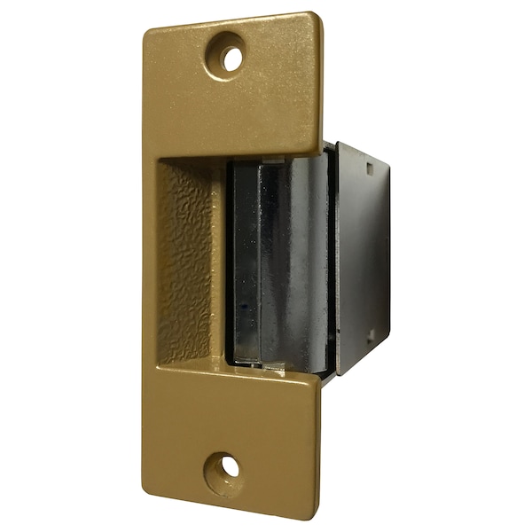 Trine 00 Series Electric Strikes, 12 VDC Voltage, Sprayed Brass